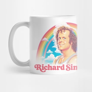 Richard Simmons -- Retro Aesthetic Rainbow Fan Art Mug